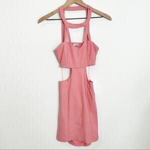 TOBI Pink Women Cutout Size Small Dress Brand New